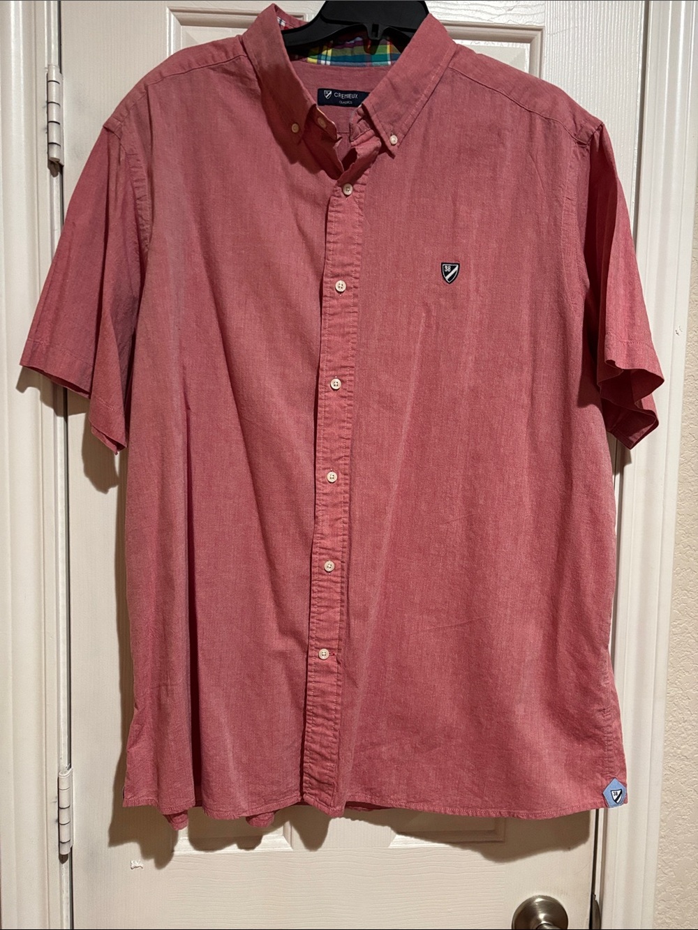 Daniel Cremieux Men's Short-Sleeve Button-Down Shirt — Dusty Rose